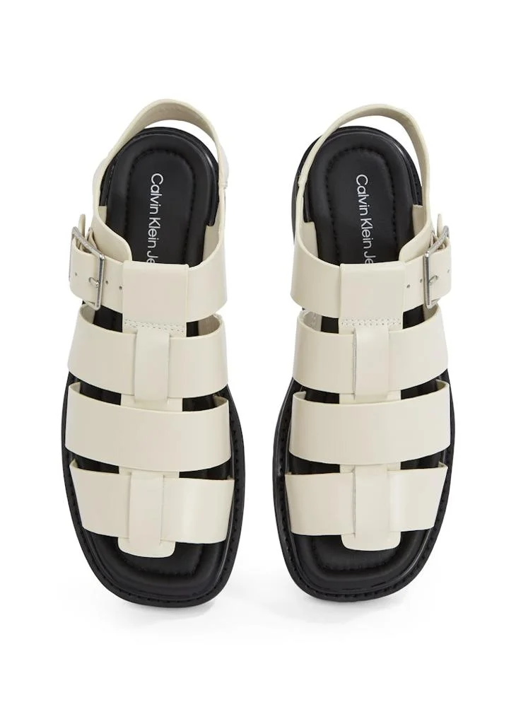Calvin Klein Jeans FISHERMAN LEATHER SANDALS