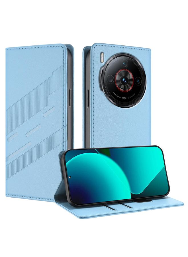 The Bros Case For ZTE nubia Z60S Pro 5G Embossed Multi-functional Wallet Retro Leather Phone Case