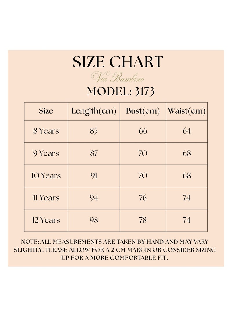 فيا بامبينو فستان بناتي الزهور أبيض 3173 - Image 2