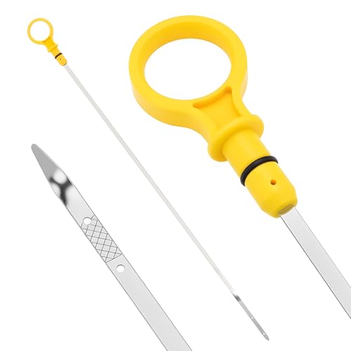 Rebvugr Engine Oil Dipstick Engine Oil Level Dipstick Indicator Replacement OEM CJ5Z6750A Oil Dip Stick for Checking Oil Fluid Compatible with Ford Edge Escape Explorer Focus Fusion Lincoln - Image 1