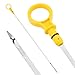 Rebvugr Engine Oil Dipstick Engine Oil Level Dipstick Indicator Replacement OEM CJ5Z6750A Oil Dip Stick for Checking Oil Fluid Compatible with Ford Edge Escape Explorer Focus Fusion Lincoln - Image 2