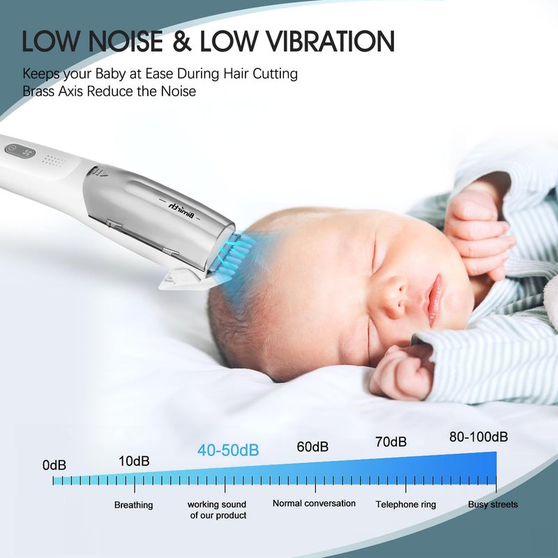 Bimirth Baby Hair Clipper with Vacuum - Hair Trimmer for Kids and Toddlers - Waterproof, Rechargeable, Cordless Hair Cutting Machine for Children (with Bag) - Image 3