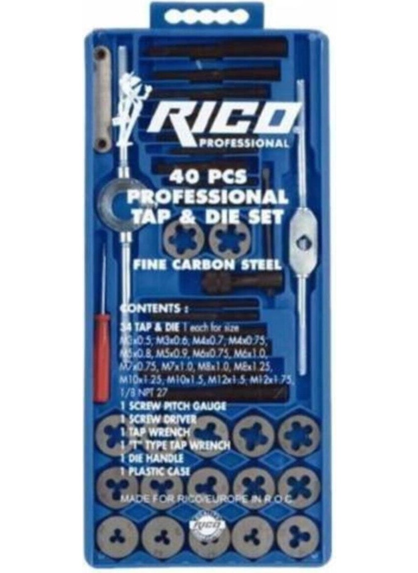 RICO 40 Piece Guide Thread Set Metric Set Professional Set 