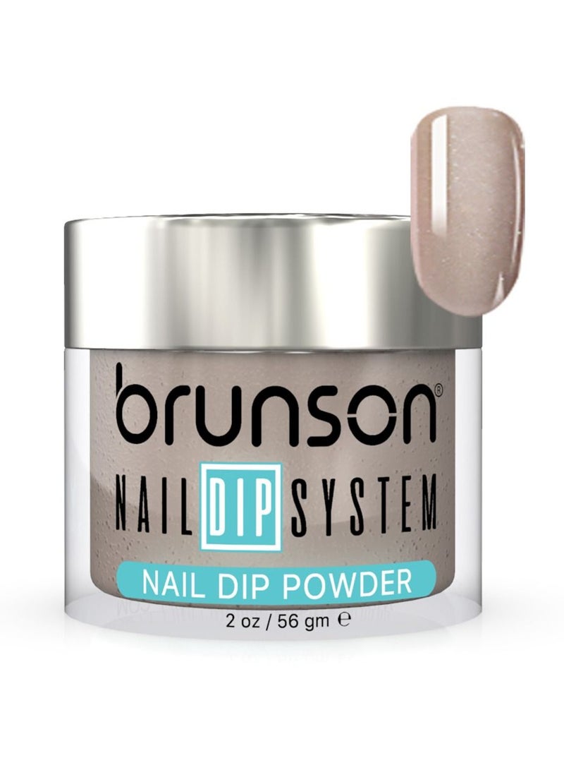 brunson Nail Dipping Powder 56gm, No Nail Lamp Needed for Curing French Nail Art Powder for nail dip & buff system