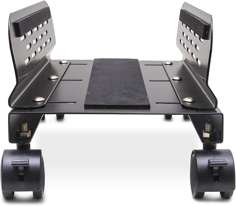 Syba Slim Computer PC or UPS Metal Floor Stand with Adjustable Width and Locking Caster Wheels - Image 4