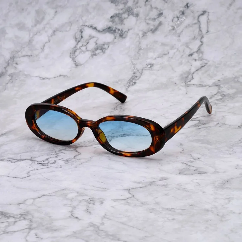 Explicit Poets EXPLICIT POETS 31EP5-SOPHIE TORTOISE-GRADIENT BLUE SUNGLASSES