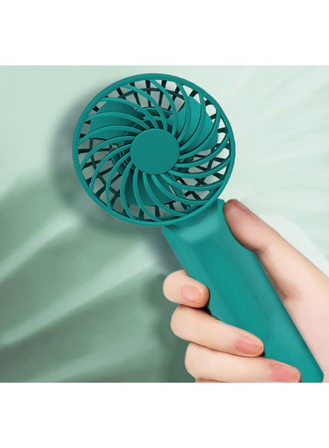 Loquat Handheld Fan With Base LJK-38 Green - Image 3