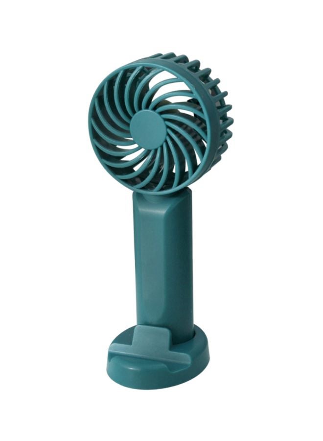 Loquat Handheld Fan With Base LJK-38 Green - Image 1