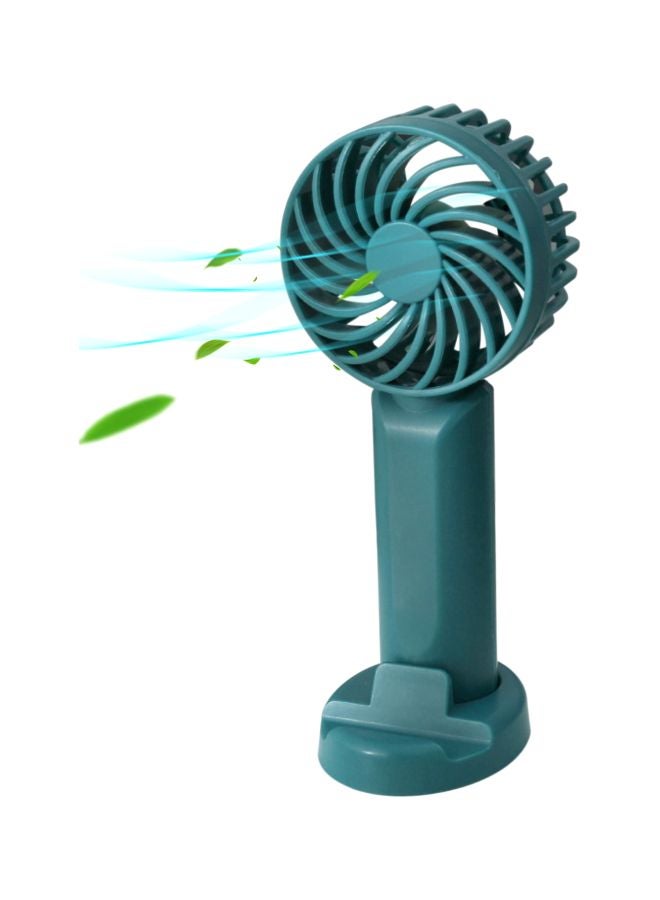 Loquat Handheld Fan With Base LJK-38 Green - Image 2