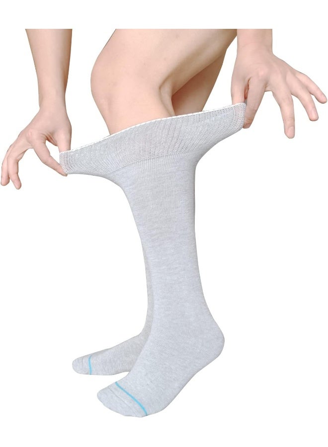VEIGIKE Replacement Sock Liner for Orthopedic Walking Boots Walker Brace, Tube Socks Under Air Cam Walkers and Fracture Boot Cast Shoe Surgical Leg Cover Grey 4 Pair - Image 4