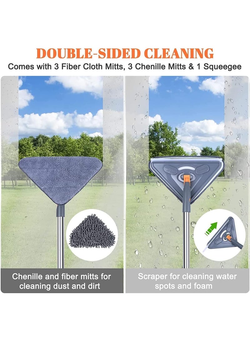 82 بوصة طويلة التعامل مع الجدار ممسحة ، ممسحة ، لوحة أسفل الأنظف مع مكشطة ، سقف الأنظف مع 6 استبدال منصات ، تنطبق على طلاء الجدران والنوافذ والأرضيات - Image 4