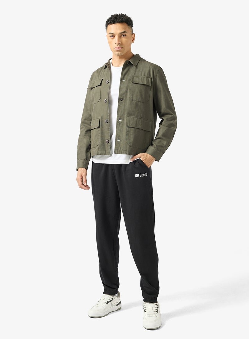 Seventy Five Text Print Oversized Joggers - Image 2