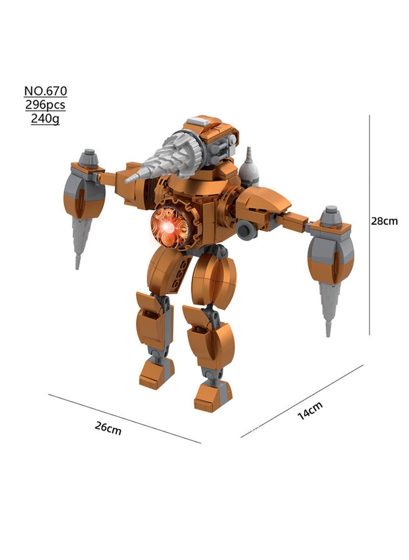 Moc Skibidi Toilet Activity Model Building Blocks Photographer Titan Speaker Surveillance Man TV Man Boy Toy Children Gift (Titan Drill Man)  - Image 2