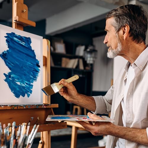 Bluebird Premium Gesso Brush Set of 3 - Professional Quality Brushes for Artists and Hobbyists DIY Project Kids Adults - Image 3