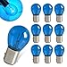Flygun 10 PCS Car 1157 P215W S25 BAY15D Light Bulb Double Tail High and Low Brake Light Bulb Turn Signal Light Bulb LongerLife Replacement Universal Halogen Brake Tail Light Parking Light Blue - Image 2