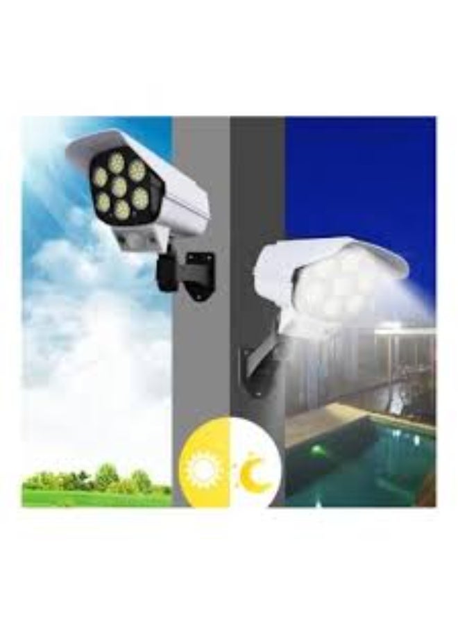 Solar-powered floodlight with motion sensor, 77 SMD LED bulbs - Image 3