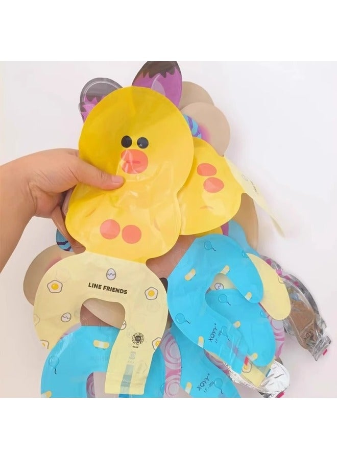 Little Red Book Same Cartoon Wrist Balloon Cute Rabbit Aluminum Film Bracelet Children's Birthday Inflatable Stall Small Goods-Color:Mixed Animal Headband (50 Packs) With Pump  - Image 3