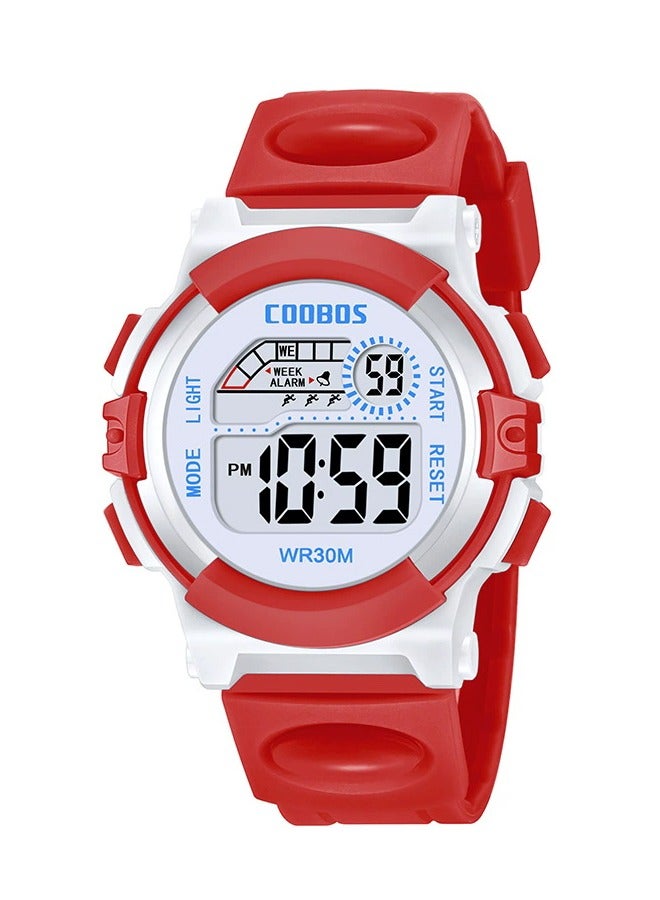 COOBOS ساعة رقمية مطاطية مقاومة للماء للأطفال - Image 1