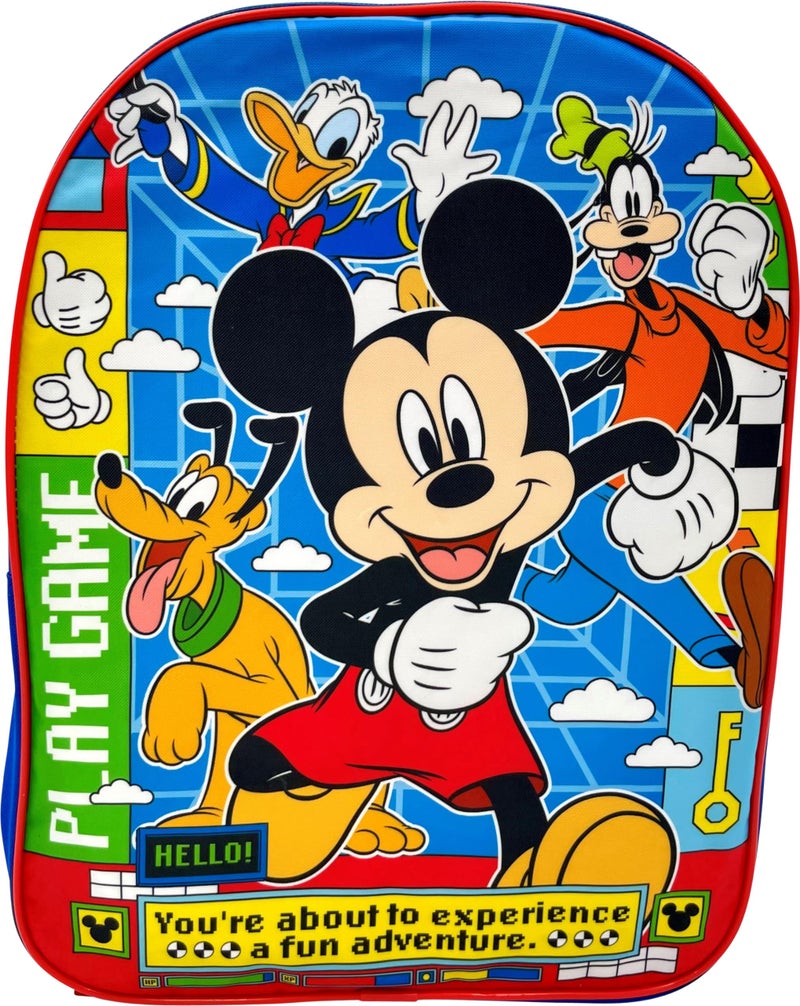 Ruz Kid's Licensed 15 Inch School Bag Backpack (Mickey Mouse), Large - Image 1