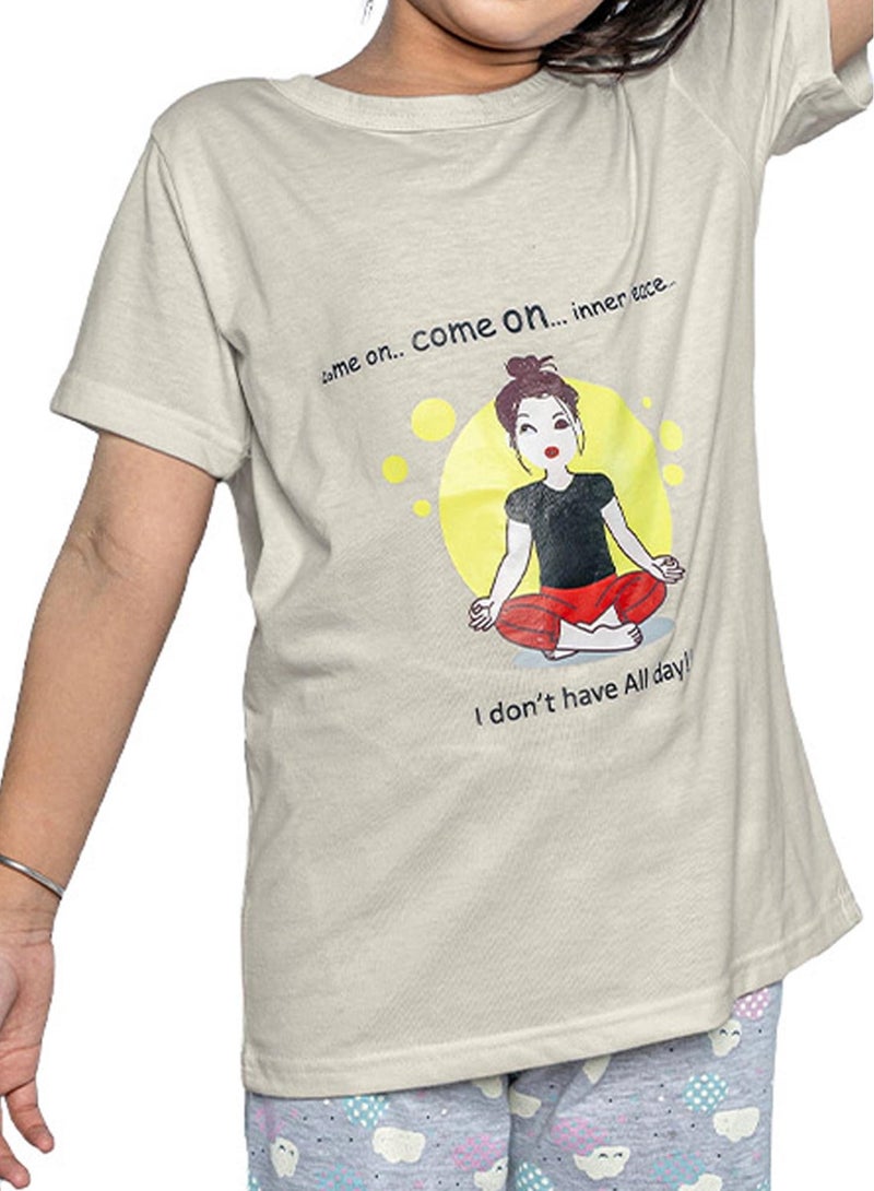 SPACEDOUT Girls Pajama Set (Night Suit)  - Image 3