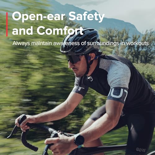 SUUNTO Aqua Open-Ear Swimming Bone Conduction Headphone, 32GB MP3 Bluetooth Running Player, Head Movement Control, Noise Cancelled Dual-Mic, IP68 Waterproof, 30H Playtime w/Powerbank, Black - Image 4