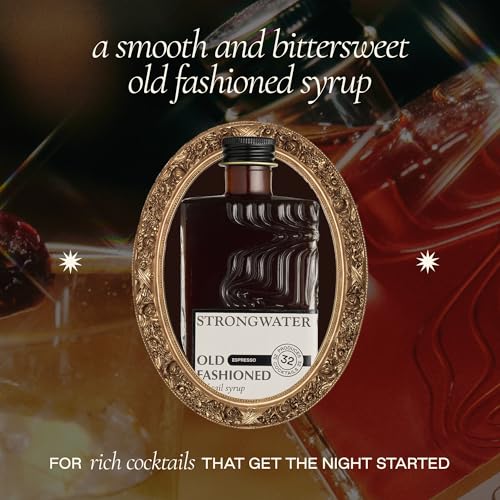 Strongwater Espresso Old Fashioned Craft Cocktail Mixer - Makes 32 Cocktails - Handcrafted Old Fashioned Syrup with Real Coffee, Cinnamon, Sugar & Cherry - Just Mix with Bourbon or Whiskey - Image 2
