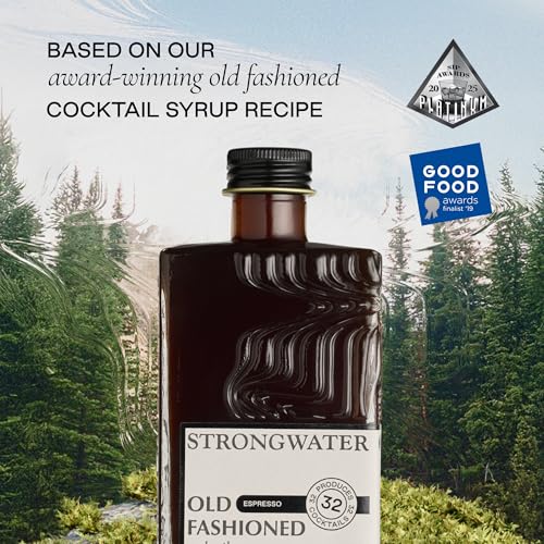 Strongwater Espresso Old Fashioned Craft Cocktail Mixer - Makes 32 Cocktails - Handcrafted Old Fashioned Syrup with Real Coffee, Cinnamon, Sugar & Cherry - Just Mix with Bourbon or Whiskey - Image 3