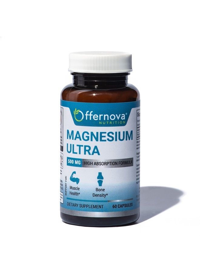 Offernova Magnesium Ultra-Capsulas de Citrato de Magnesio 500 mg-60 Capsules - Image 1