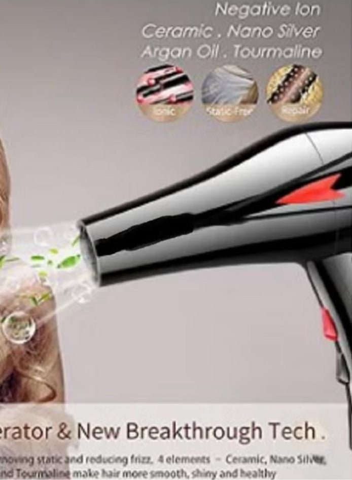 Black professional hair dryer set - Image 2