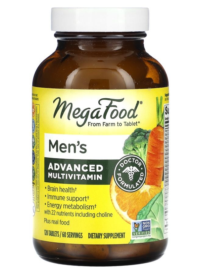 MegaFood Men's Advanced Multivitamin 120 Tablets
