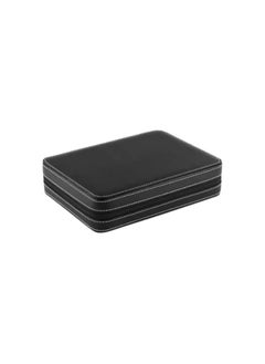 Generic Watch Wallet Portable Travel Zipper Case (Black) With 8 Slot  - Image 1