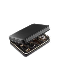 Generic Watch Wallet Portable Travel Zipper Case (Black) With 8 Slot  - Image 2