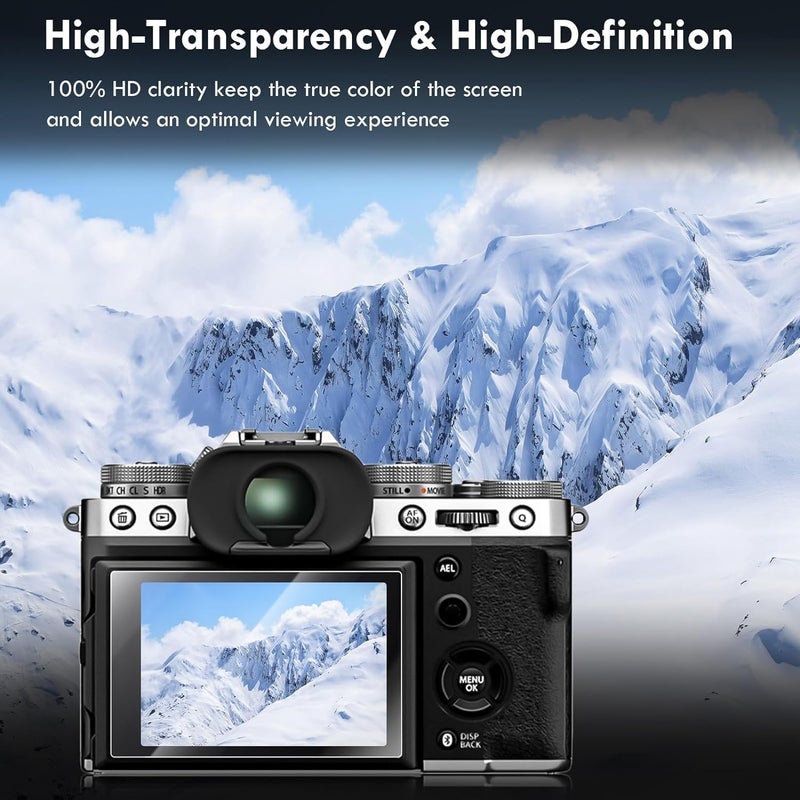 Rieibi 3 Packs Screen Protector for Fujifilm XM5 Fuji XM5 Camera 025mm 9H Hardness Tempered Glass Film for Fujifilm XM5 Fuji XM5 - Image 3