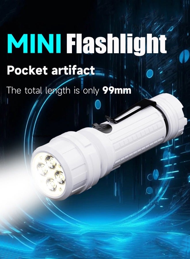 Flashlight, Torch Light Mini, Flashlight LED, Waterproof Pocket Torch with Clip, Compact Bright LED Penlight for Inspection, Work, Repair  - Image 1