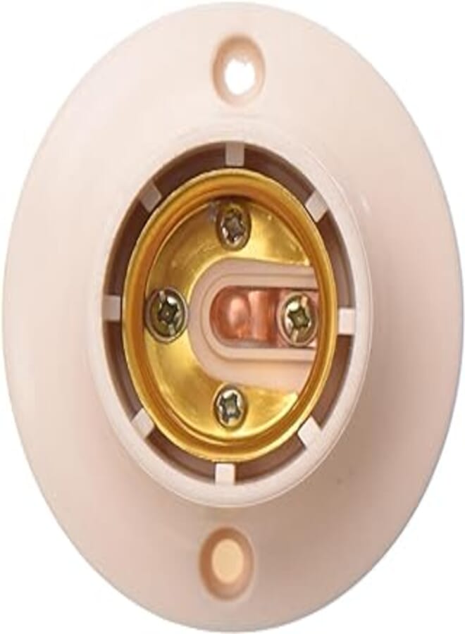 Plastic Holder On Wall And High Quality And Practical For Lamp - Beige
