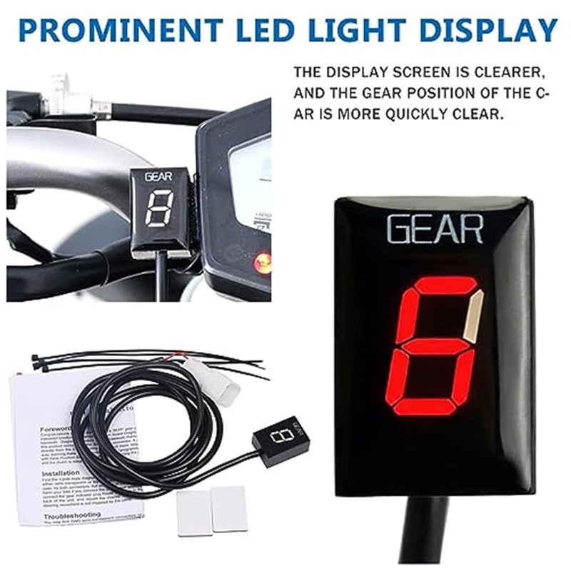 Yurefax 1-6 Gear Display Indicator for Motorcycles - Image 5