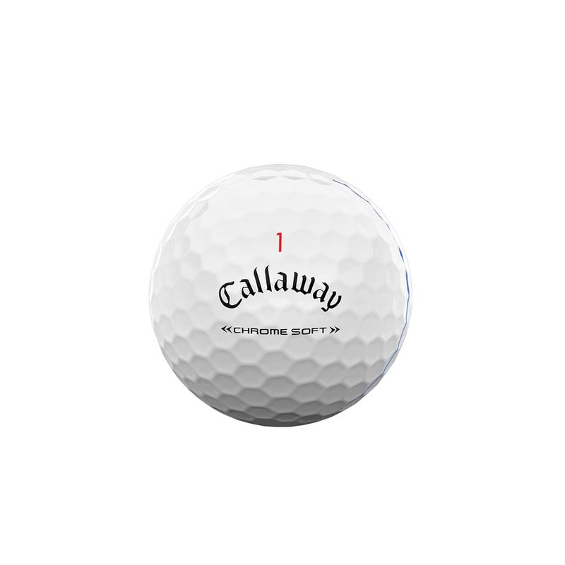 Callaway كرات جولف كالواي 2022 كروم سوفت، ثلاثية المسار، بيضاء - Image 3
