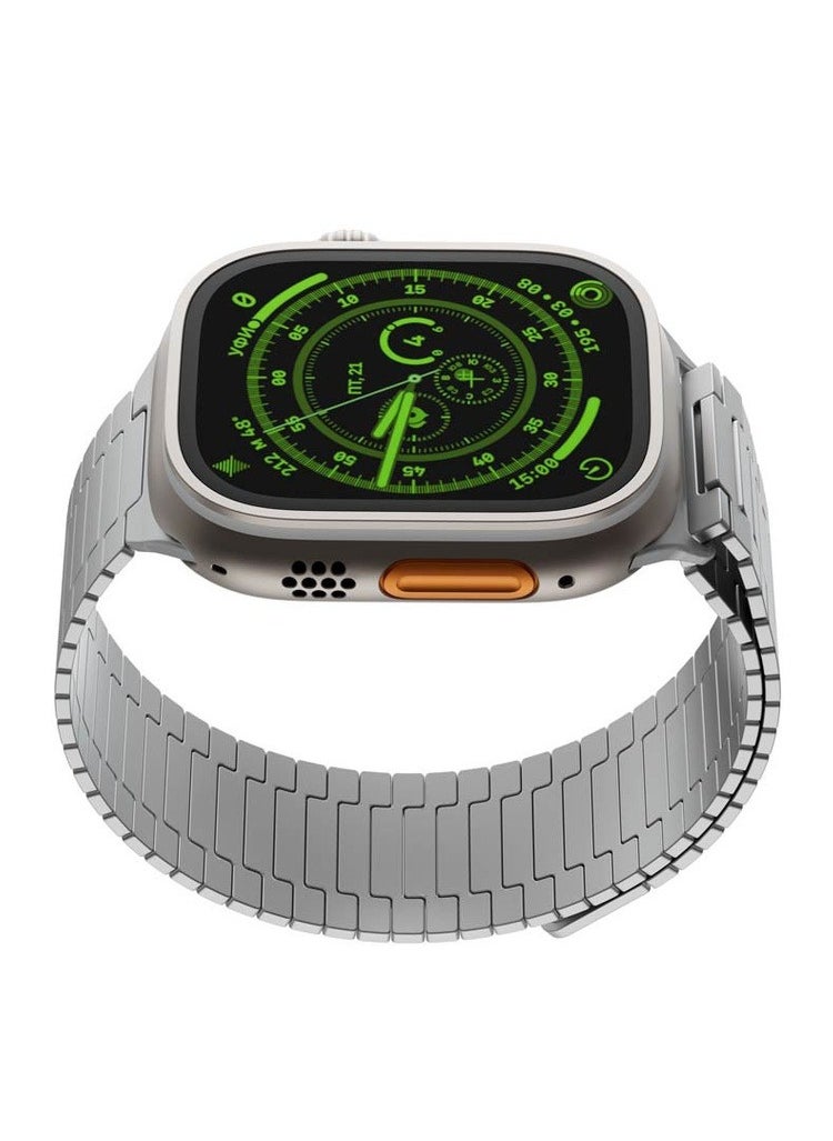 LEVELO - Milanese Watch Strap for Apple Watch 49mm - Titanium - Image 1