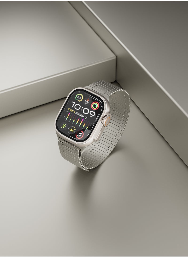 LEVELO - Milanese Watch Strap for Apple Watch 49mm - Titanium - Image 1