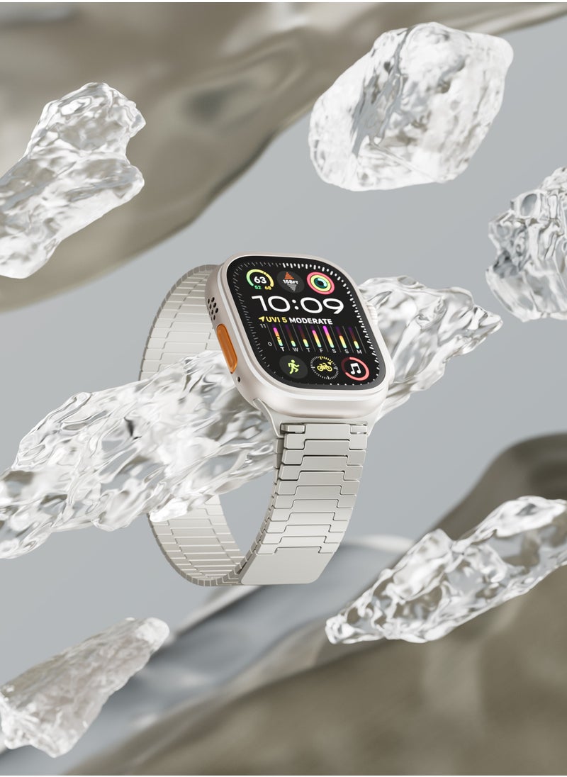 LEVELO - Milanese Watch Strap for Apple Watch 49mm - Titanium - Image 1