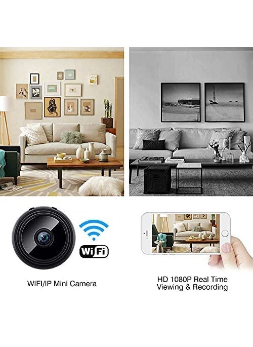 TECHNOVIEW TECHNOVIEW Spy Mini Hidden HD Wireless Indoor Video Audio Recording Camera Watch Live 1080P CCTV IP Camera with Night Vision Motion Detection Supports Upto 64 GB Card Battery Operated  - Image 2