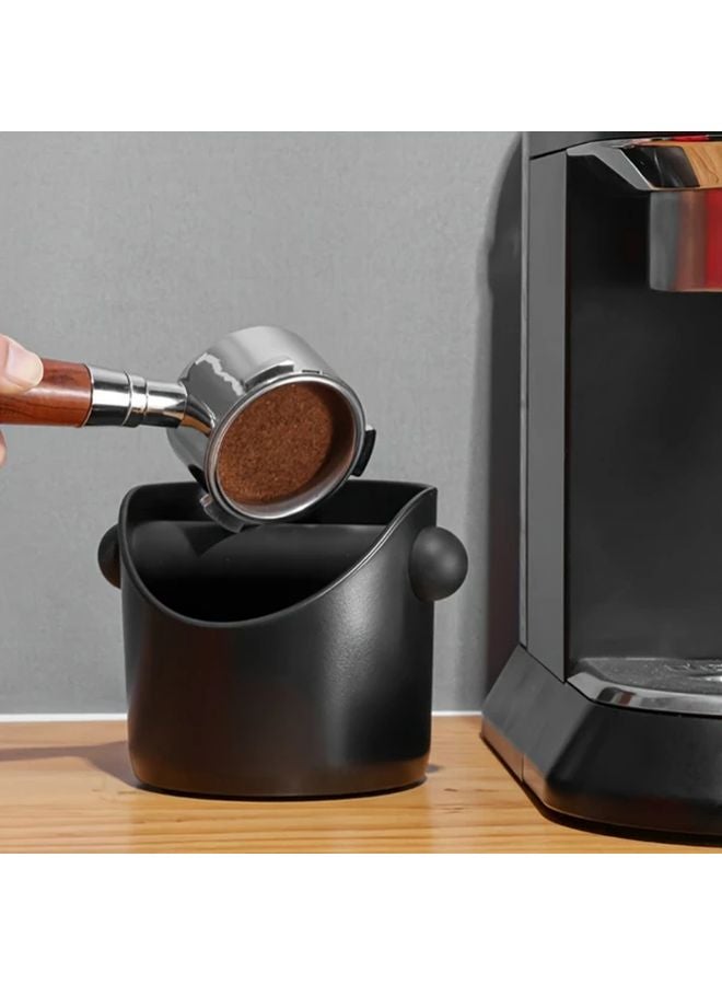 Black Coffee Grinder Dust Bin Accessory with Removable Strike Rod Barista Tool - Image 1