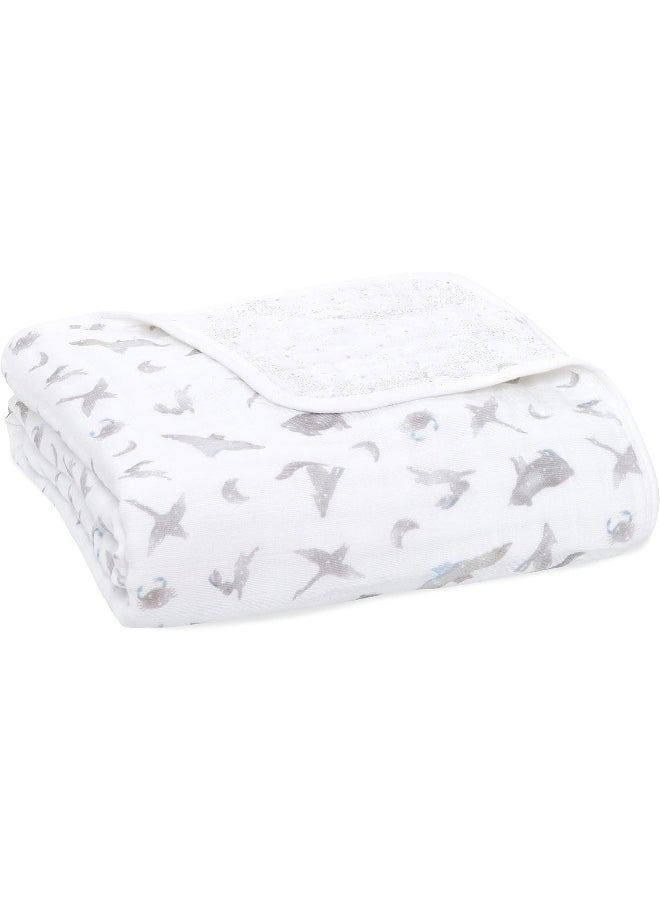 aden + anais Aden + Anais - Organic Cotton Muslin Blanket - Map The Stars  - Image 1