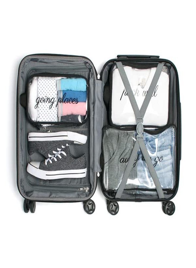 MIAMICA 3-Piece Packing Cubes, Black Bee Clear Design - Includes Small, Medium and Large Suitcase Organizers with Durable Design - Image 4