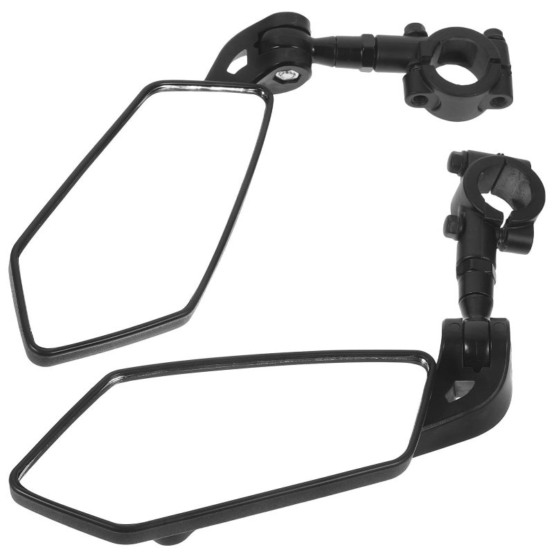 Adjustable Bicycle Handlebar Mirror Convex Wide Angle Extended Base for Cycling Commuting - Image 2