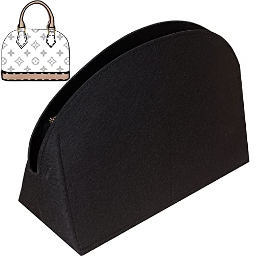 Soyizom Purse Organizer for Alma insert Felt Bag Organizer Purse Organizer Insert For Alma PM BB insert organizerBBBlack - Image 1