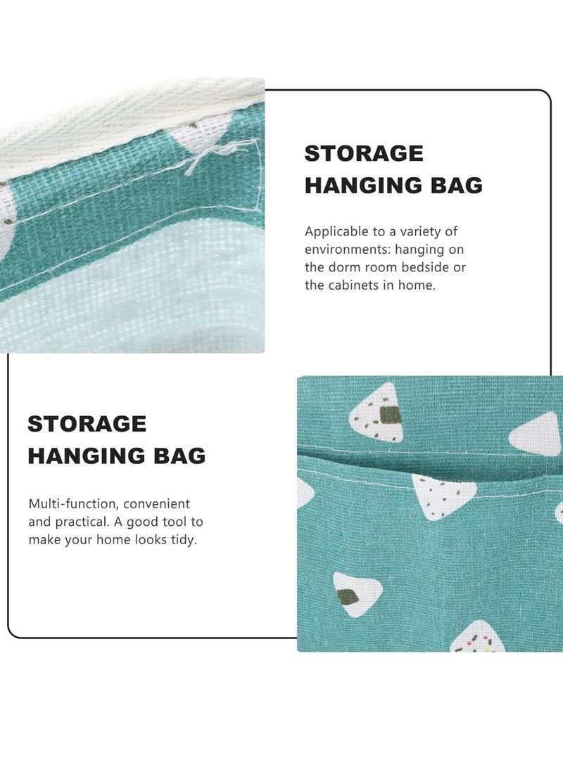 Excefore Bedside Organiser, Bedside Storage Caddy Hanging Bag with Large Pockets for Remote Control, Book, Newspaper, Phone, Water Bottle - Image 2