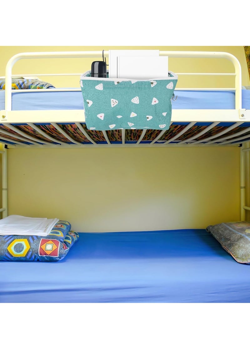 Excefore Bedside Organiser, Bedside Storage Caddy Hanging Bag with Large Pockets for Remote Control, Book, Newspaper, Phone, Water Bottle - Image 5