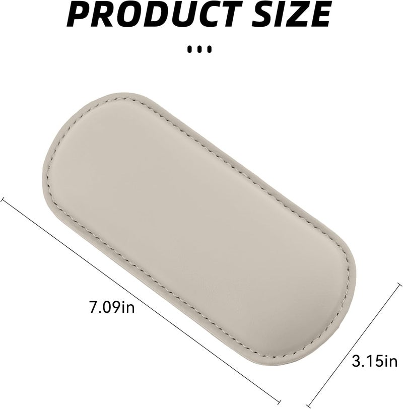 Alieemo Car Knee Cushion Pad, Leather Memory Foam Vehicle Door Armrest Pillow for Leg Elbow, Comfort Auto Interior Center Console Thigh Support Mat Accessories, Universal for Most Cars (Beige) - Image 2