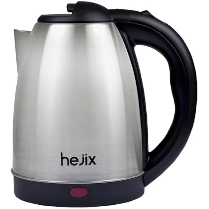 HEJIX Electric Kettle 18 L 1500 W Fast Boiling Stainless Steel Kettle With Auto ShutOff BoilDry Protection 360 Rotating Base Cordless Convenience Perfect For Tea Coffee  Hot Beverages - Image 1